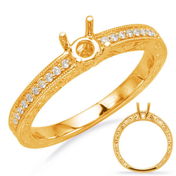 Yellow Gold Engagement Ring - EN7781-1YG