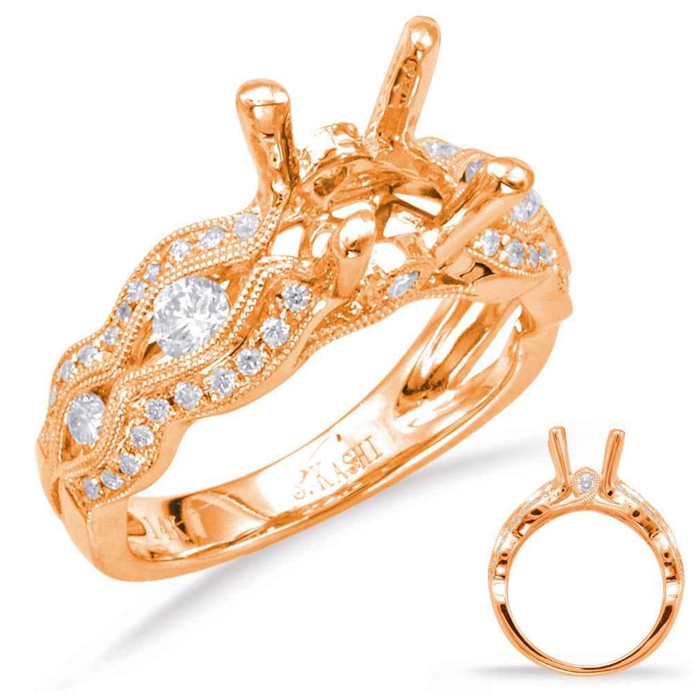 Rose Gold Engagement Ring - EN7790-1RG