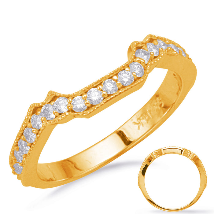 Yellow Gold Matching Wedding Band - EN7805-BYG