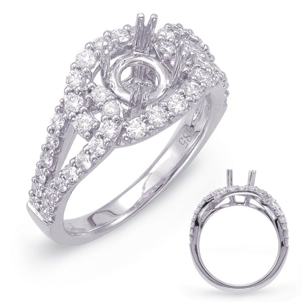 White Gold Engagement Ring - EN7809-1WG