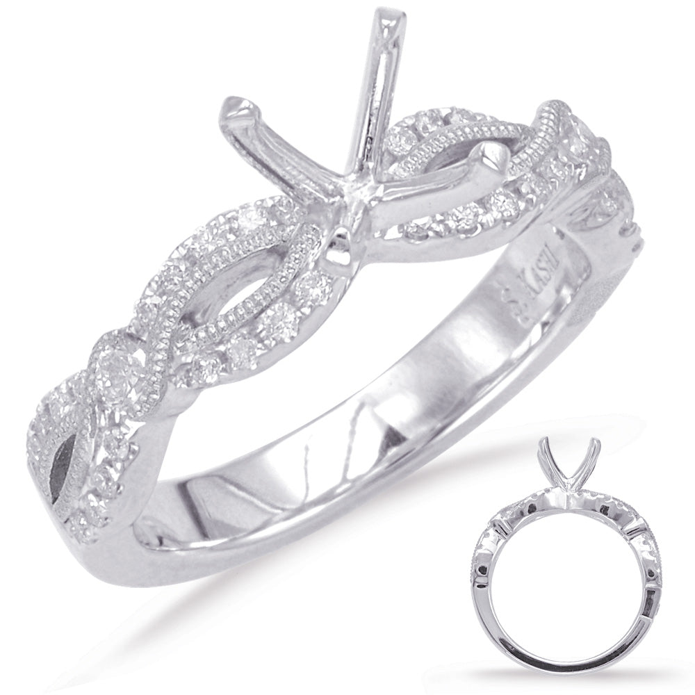 White Gold Engagement Ring - EN7816-1WG