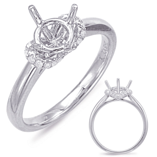 White Gold Engagement Ring - EN7827-1WG