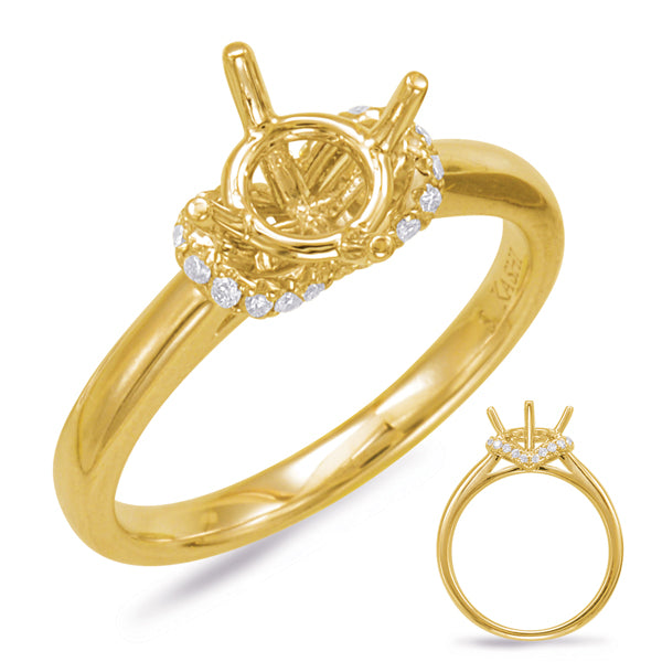 Yellow Gold Engagement Ring - EN7827-1YG