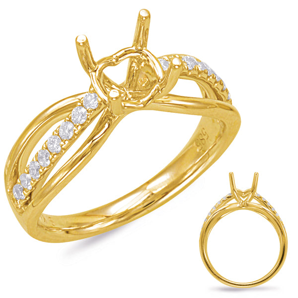 Yellow Gold Engagement Ring - EN7830-1YG