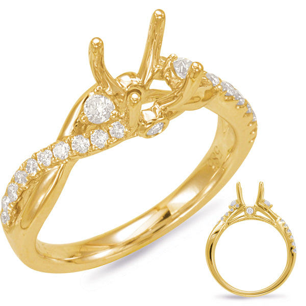 Yellow Gold Engagement Ring - EN7831-125YG