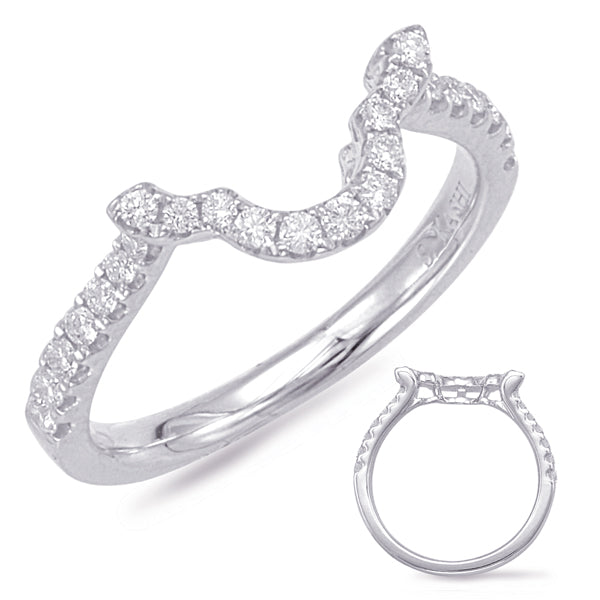 White Gold Matching Band - EN7834-BWG