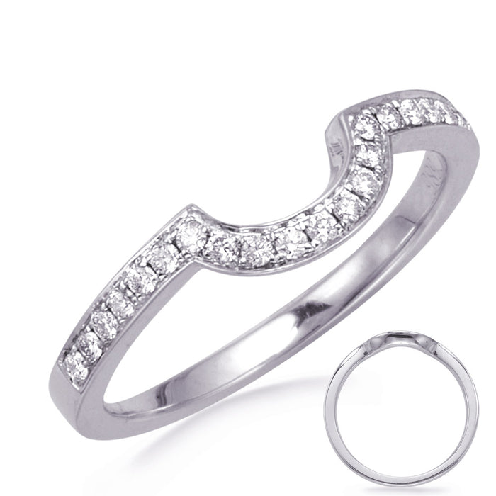 White Gold Wedding Band - EN7861-BWG