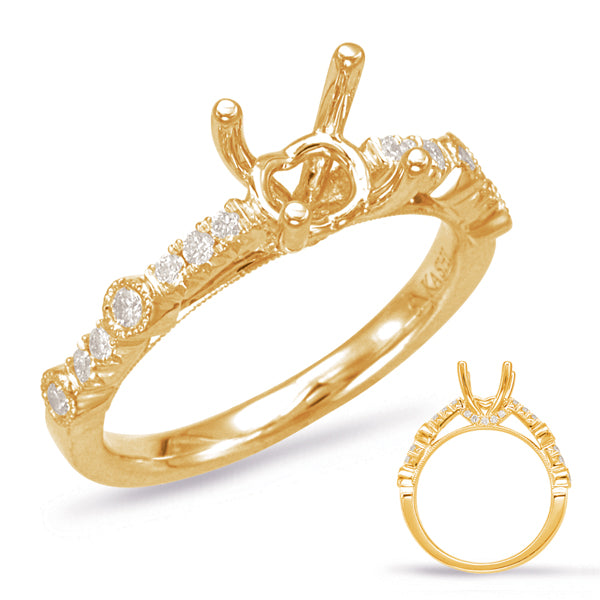 Yellow Gold Engagement Ring - EN7870-1YG