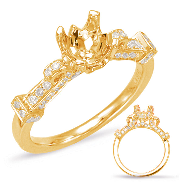 Yellow Gold Engagement Ring - EN7871-1YG