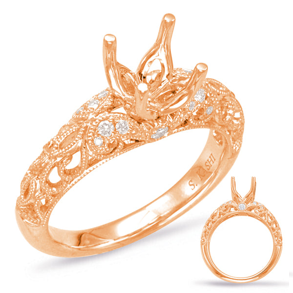 Rose Gold Engagement Ring - EN7872-50RG
