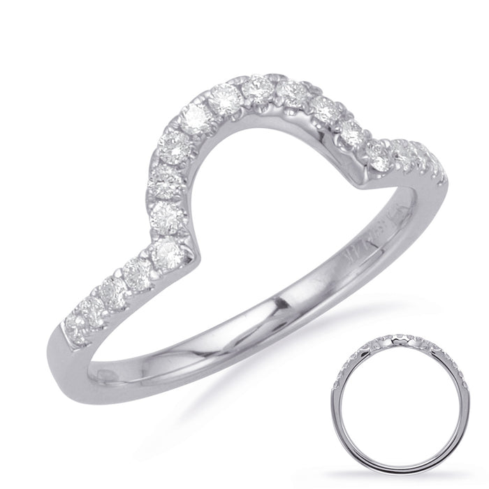 White Gold Wedding Band - EN7873-B7X5MWG