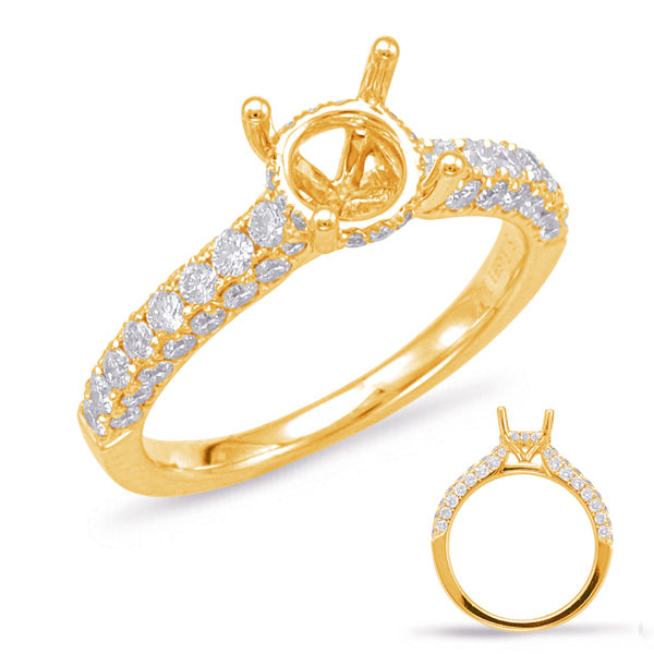 Yellow Gold Engagement Ring - EN7876-1YG