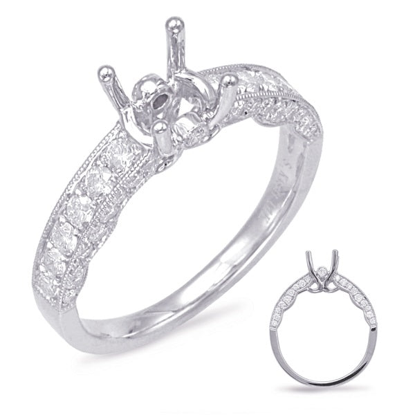 White Gold Engagement Ring - EN7878-15WG