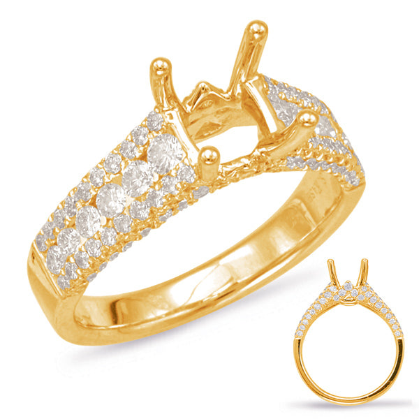 Yellow Gold Engagement Ring - EN7880-15YG