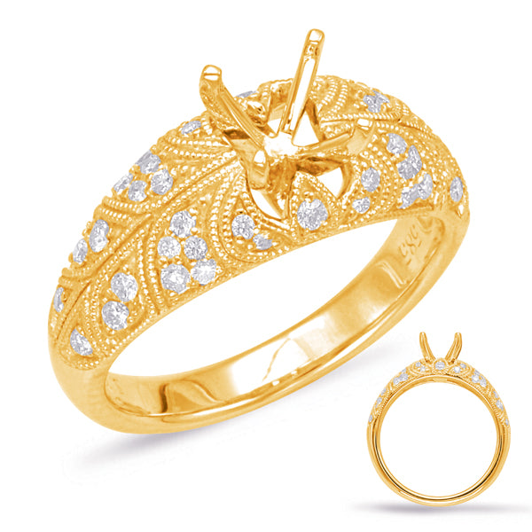 Yellow Gold Engagement Ring - EN7896-1YG