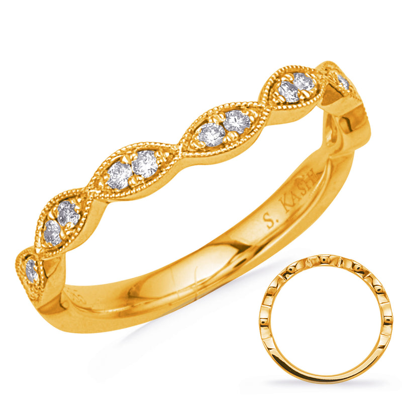 Yellow Gold Matching Band Curved - EN7897-BCYG