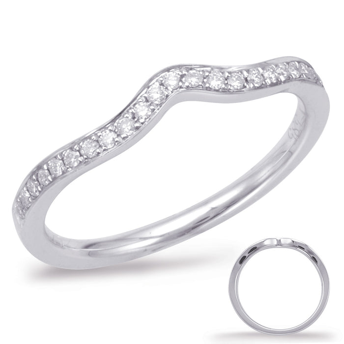 White Gold Wedding Band - EN7907-BWG