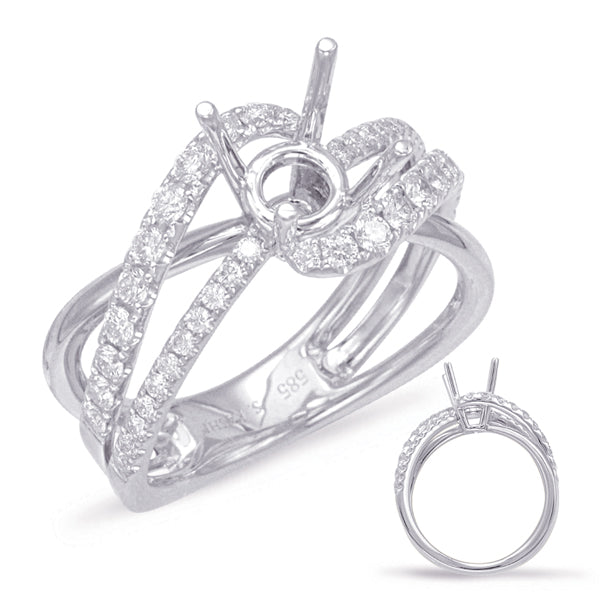 White Gold Engagement Ring - EN7909-75WG