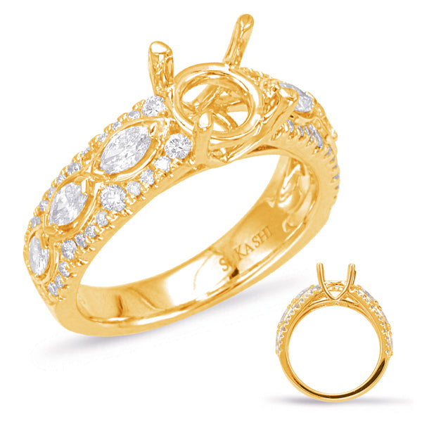 Yellow Gold Engagement Ring - EN7911-1YG