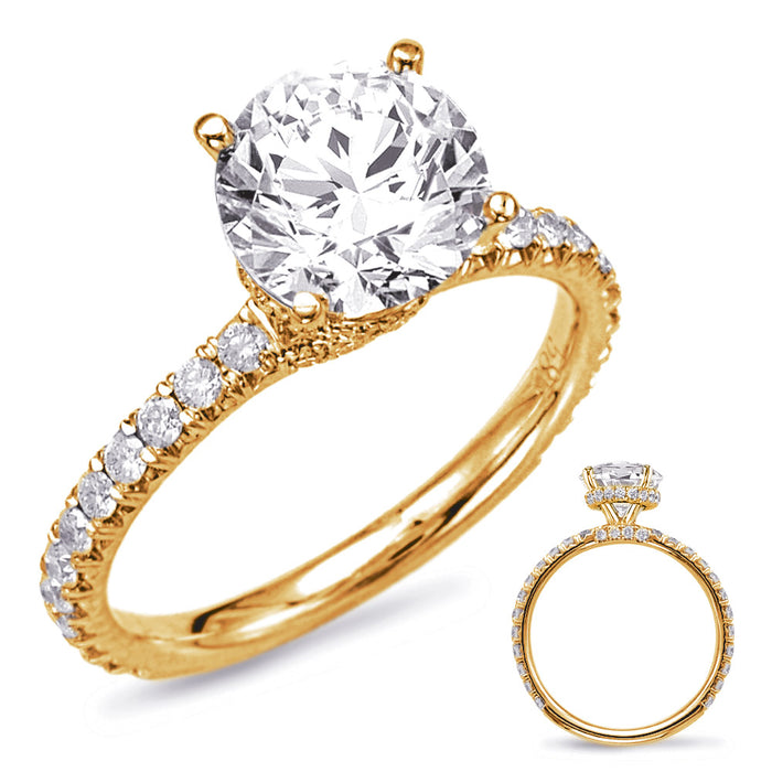 Yellow Gold Engagement Ring - EN7918-125YG