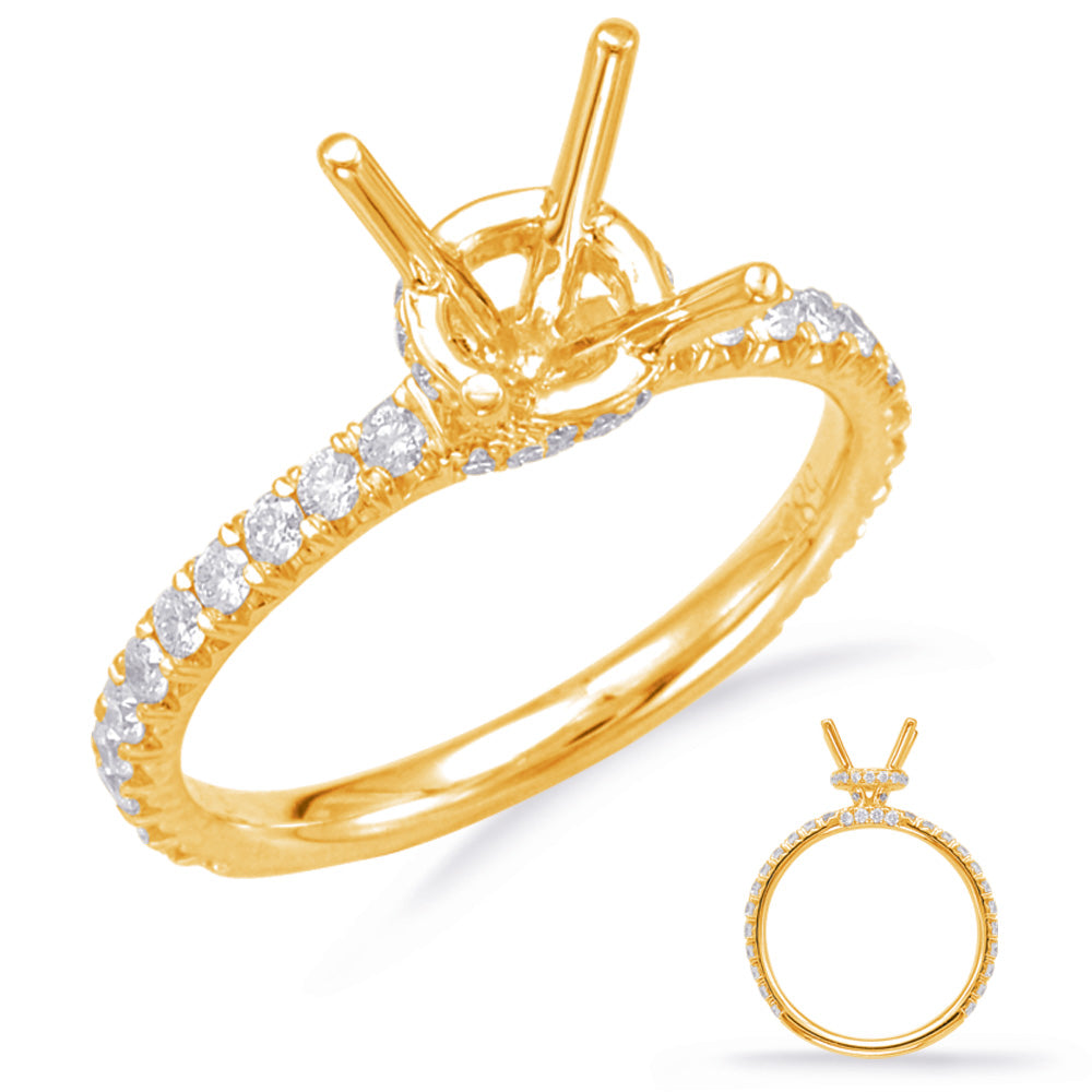 Yellow Gold Engagement Ring - EN7918-15YG