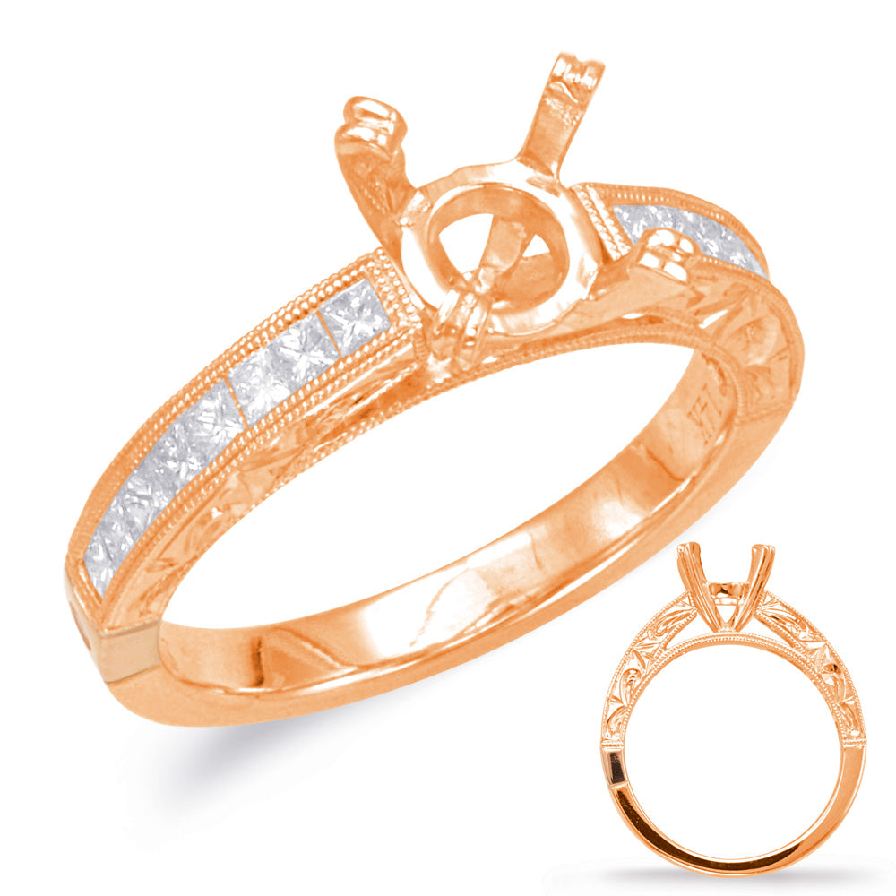 Rose Gold Engagement Ring - EN7922-1RG