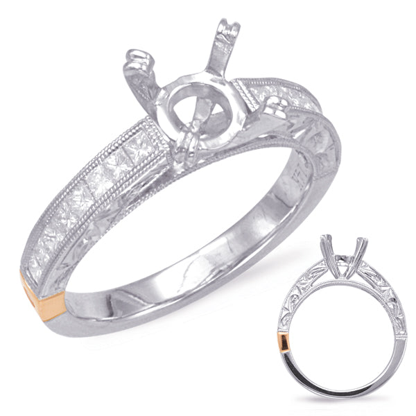 White Gold Engagement Ring - EN7922-1WG