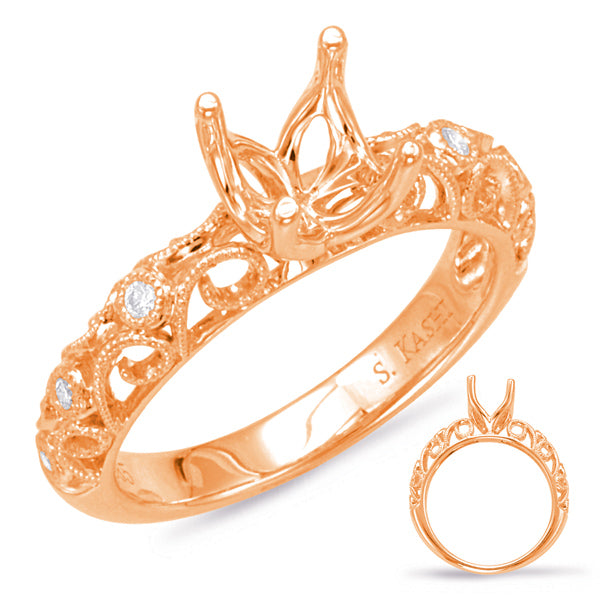 Rose Gold Engagement Ring - EN7925-1RG