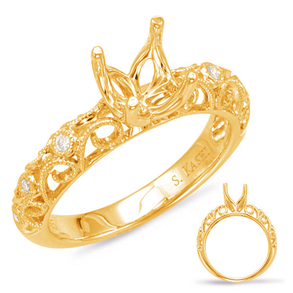 Yellow Gold Engagement Ring - EN7925-1YG