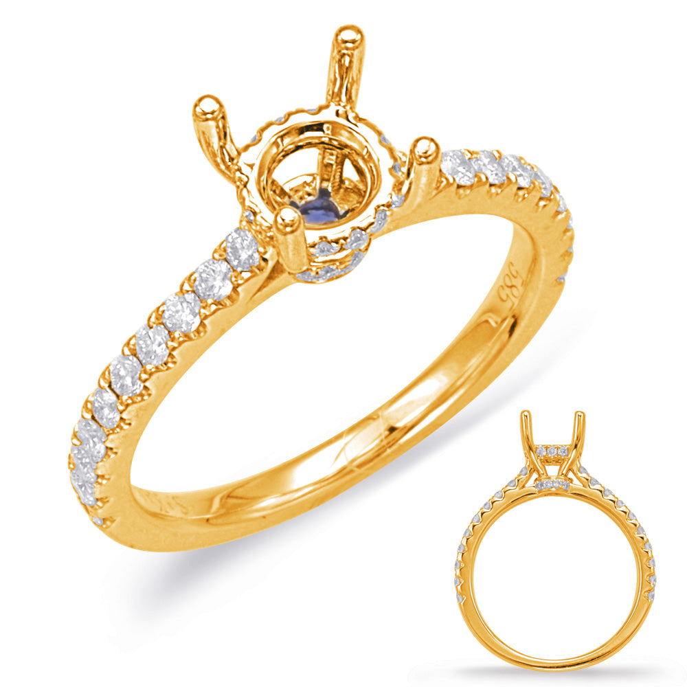 Yellow Gold Engagement Ring - EN7926-15YG