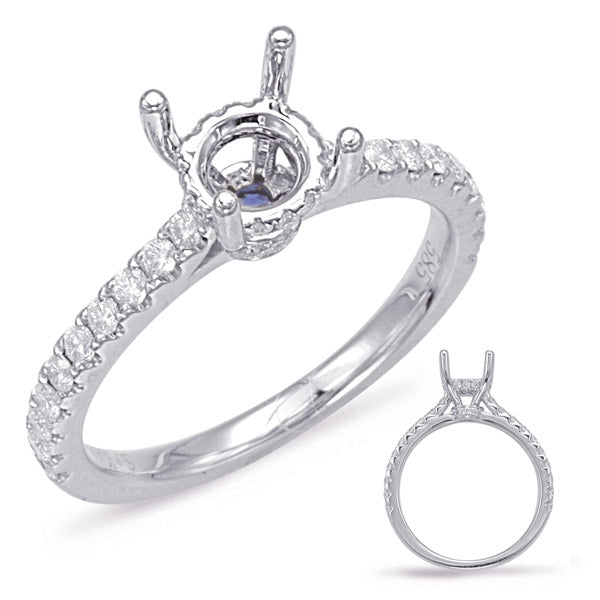 White Gold Engagement Ring - EN7926-4WG