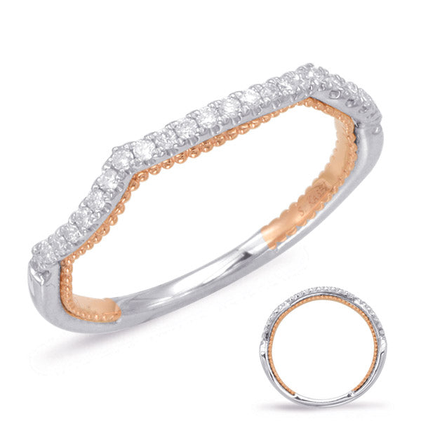 Rose & White Gold Matching Band - EN7928-BRW