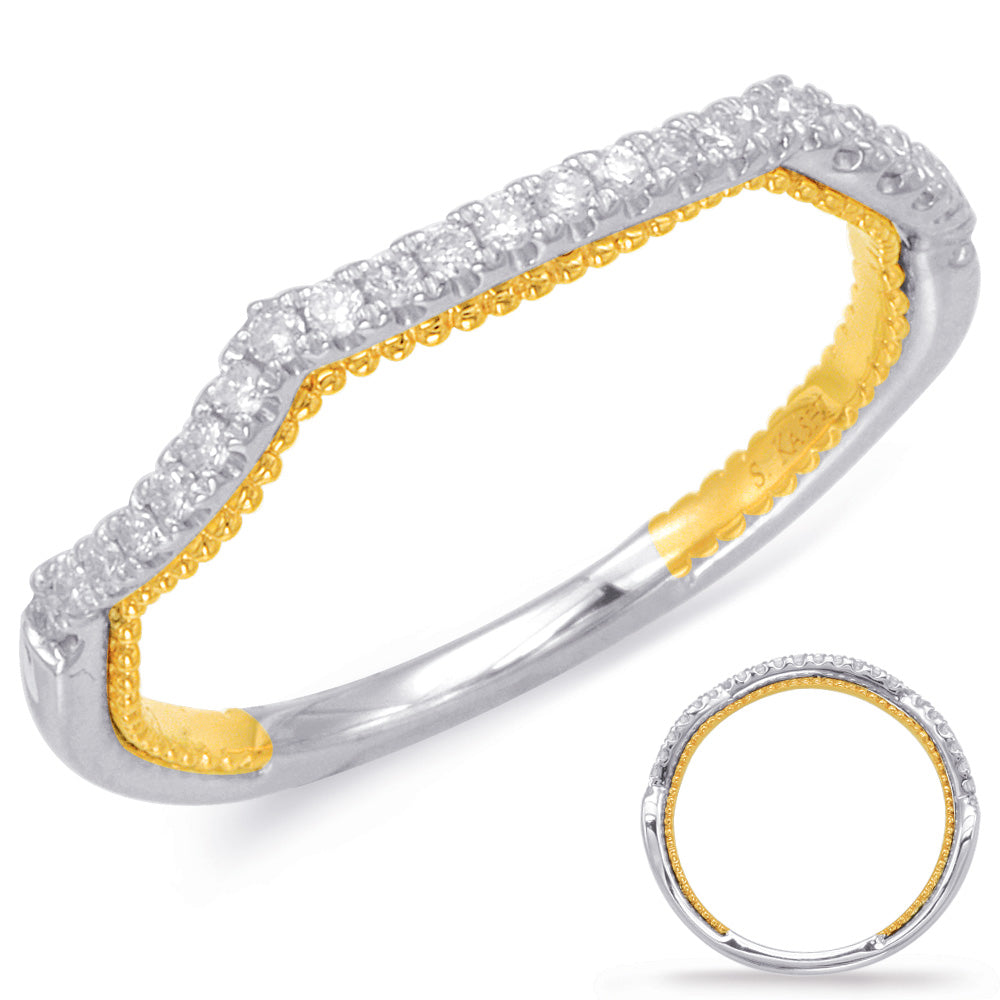 Yellow & White Gold Matching Band - EN7928-BYW