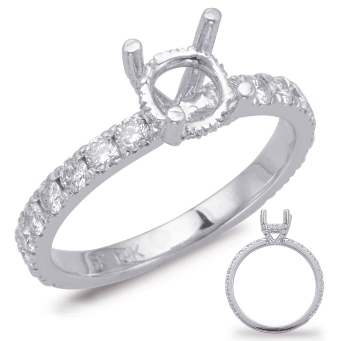 White Gold Engagement Ring - EN7932-1WG