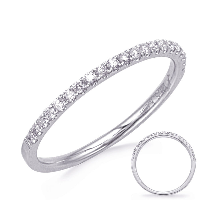 White Gold Matching Band - EN7936-B8X6MWG