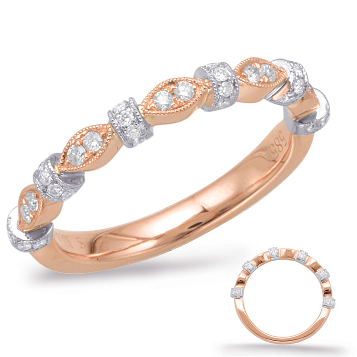 Rose & White Gold Matching Band - EN7951-B33RW