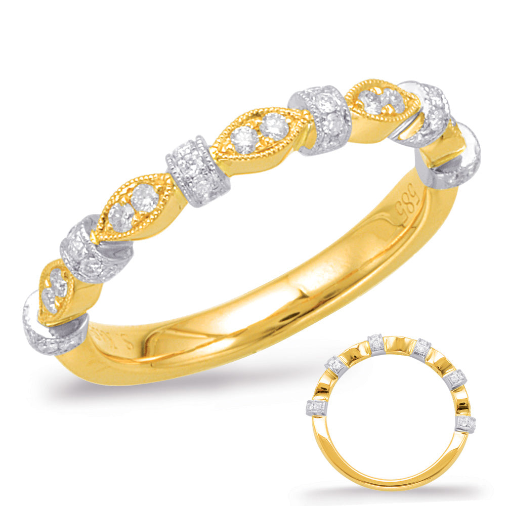 Yellow & White Gold Matching Band - EN7951-B33YW