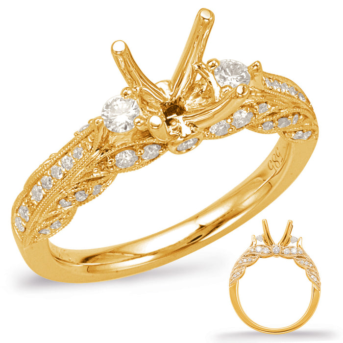 Yellow Gold Engagement Ring - EN7953-1YG