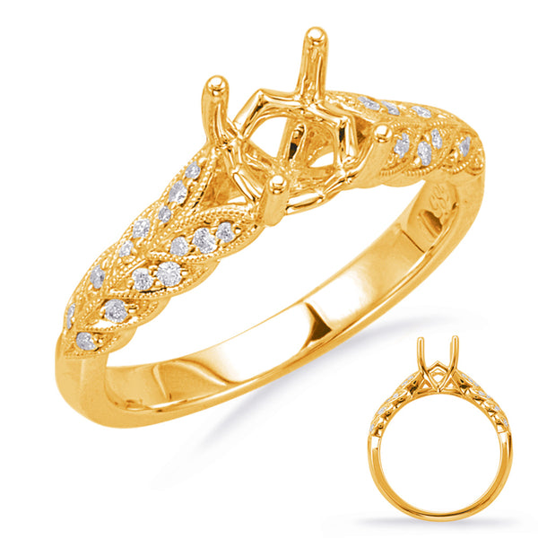 Yellow Gold Engagement Ring - EN7957-50YG