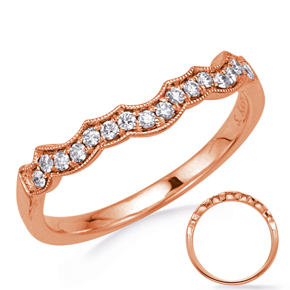 Rose Gold Wedding Band - EN7958-B6X4MRG