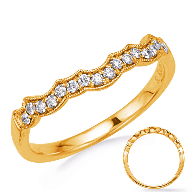 Yellow Gold Wedding Band - EN7958-B6X4MYG