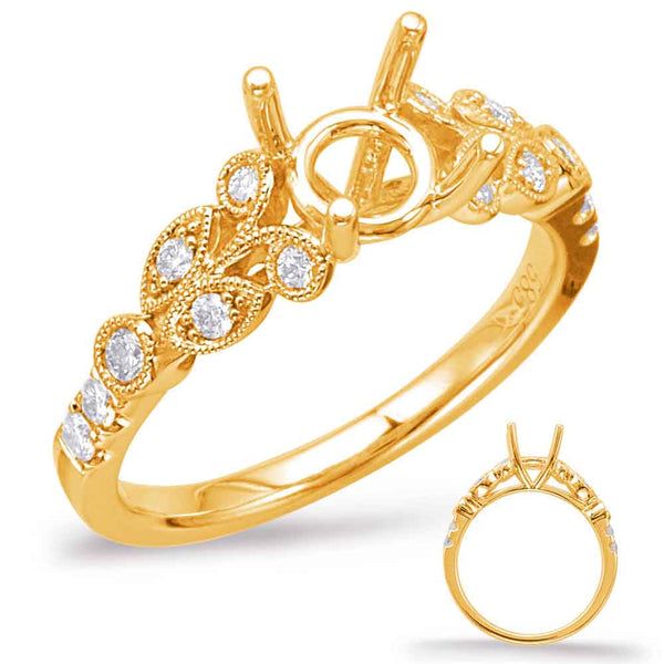 Yellow Gold Engagement Ring - EN7959-33YG