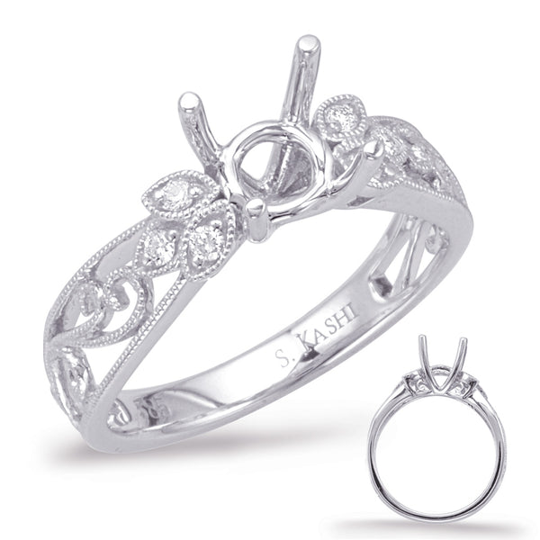 White Gold Engagement Ring - EN7960-1WG