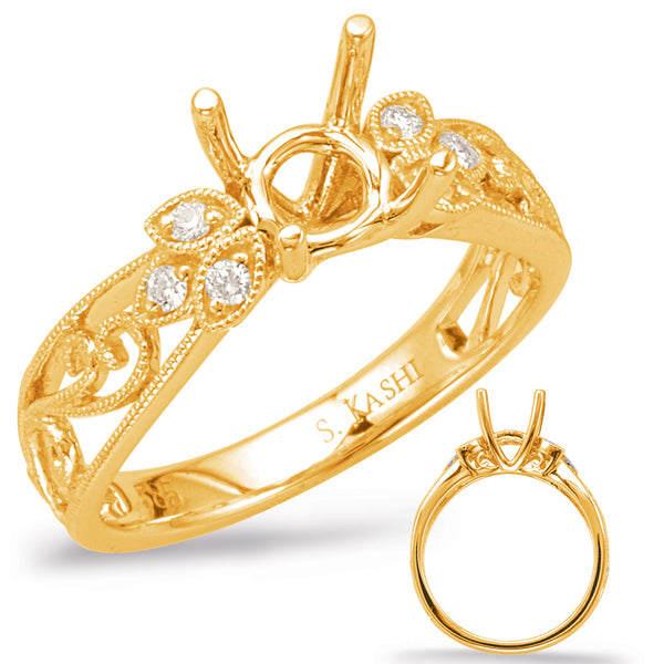 Yellow Gold Engagement Ring - EN7960-1YG