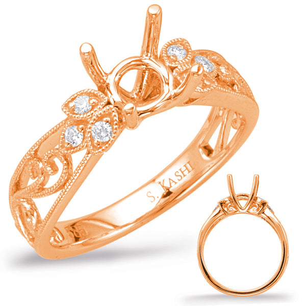 Rose Gold Engagement Ring - EN7960-75RG