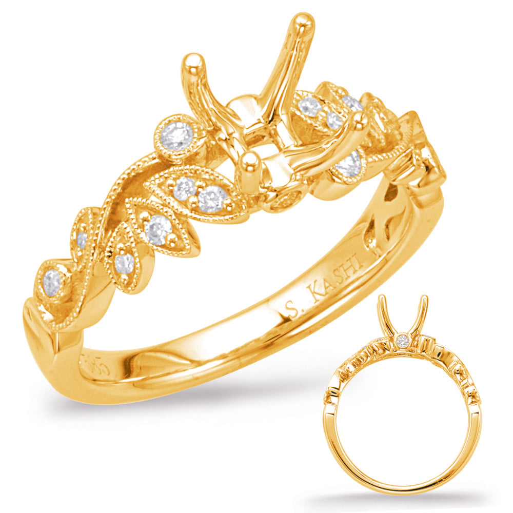 Yellow Gold Engagement Ring - EN7961-125YG