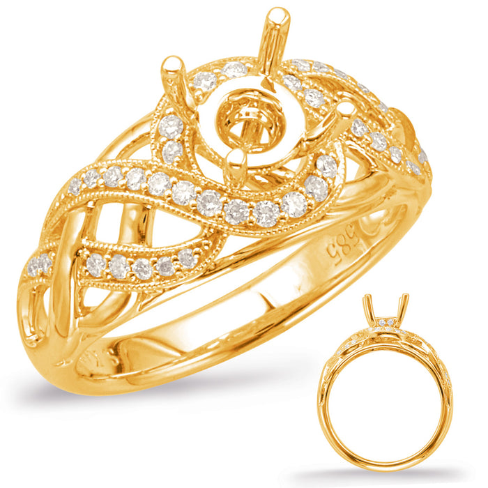 Yellow Gold Engagement Ring - EN7962-1YG