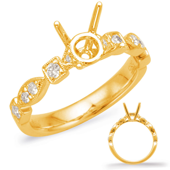 Yellow Gold Engagement Ring - EN7970-1YG