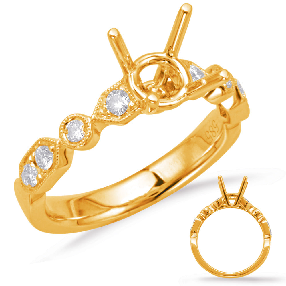 Yellow Gold Engagement Ring - EN7973-1YG