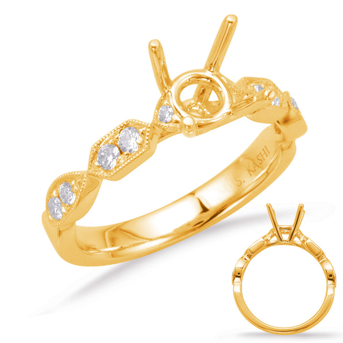 Yellow Gold Engagement Ring - EN7975-1YG